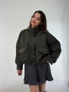 Haki Yarasa Kol Bomber Ceket KABAN & MONT & CEKET - Taksim Butik