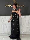 Juliet Taş Baskılı Siyah Abiye