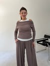 Kahve Atlet Detaylı Salaş Takım TAKIM - Taksim Butik