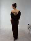 Kahve Bel Zincir Detaylı Elbise ELBİSE - Taksim Butik
