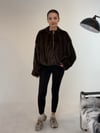 Kahve Bomber Eteği Lastikli Ceket KABAN & MONT & CEKET - Taksim Butik