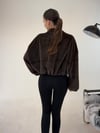 Kahve Bomber Eteği Lastikli Ceket KABAN & MONT & CEKET - Taksim Butik