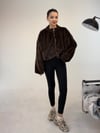 Kahve Bomber Eteği Lastikli Ceket KABAN & MONT & CEKET - Taksim Butik