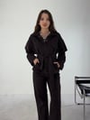 Kahve Denim Kuşaklı Takım TAKIM - Taksim Butik