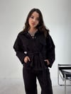 Kahve Denim Kuşaklı Takım TAKIM - Taksim Butik