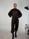 Kahve Paça Pile Ekose Jagger Pantolon PANTOLON - Taksim Butik