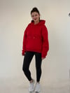 Kırmızı Angel Taşlı Sweat SWEATSHİRT - Taksim Butik