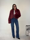 Kırmızı Kısa Bolero Kürk  KABAN & MONT & CEKET - Taksim Butik