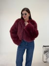 Kırmızı Kısa Bolero Kürk  KABAN & MONT & CEKET - Taksim Butik
