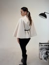 Krem Kemerli Kaşe Panço KABAN & MONT & CEKET - Taksim Butik