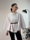 Krem Kemerli Kaşe Panço KABAN & MONT & CEKET - Taksim Butik
