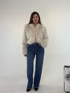 Krem Kısa Bolero Kürk  KABAN & MONT & CEKET - Taksim Butik