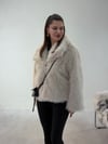 Krem Peluş Kürk Kaban KABAN & MONT & CEKET - Taksim Butik