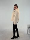 Krem Peluş Kürk Kaban KABAN & MONT & CEKET - Taksim Butik