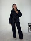 Lacivert Denim Kuşaklı Takım TAKIM - Taksim Butik