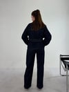 Lacivert Denim Kuşaklı Takım TAKIM - Taksim Butik