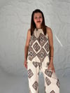 Lacivert Motif Desenli Pantolon Takım