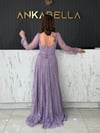 Lila Gotik Abiye