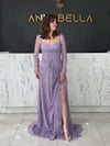 Lila Gotik Abiye