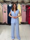 Mavi Kemerli Yelekli Takım