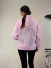 Pembe Angel Taşlı Sweat SWEATSHİRT - Taksim Butik