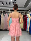 Pembe Çiçekli Pinterest Elbisesi