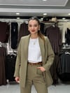 Şal Yaka Haki Blazer Ceket