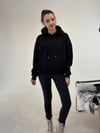 Siyah Angel Taşlı Sweat SWEATSHİRT - Taksim Butik
