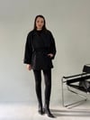 Siyah Ara Boy Trençkot TRENÇKOT - Taksim Butik