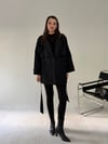 Siyah Ara Boy Trençkot TRENÇKOT - Taksim Butik
