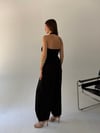 Siyah Balon Pantolonlu Halter Yaka Takım