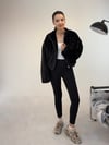 Siyah Bomber Eteği Lastikli Ceket KABAN & MONT & CEKET - Taksim Butik