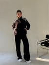 Siyah Kadife Şerit Detay Takım TAKIM - Taksim Butik