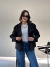 Siyah Kısa Trenç TRENÇKOT - Taksim Butik