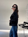 Siyah Kısa Trenç TRENÇKOT - Taksim Butik