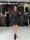 Siyah Küpeli Blazer Ceket
