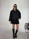 Siyah Marina Kısa Trenç TRENÇKOT - Taksim Butik