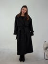 Siyah Uzun Tasarım Kaban KABAN & MONT & CEKET - Taksim Butik