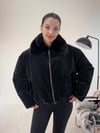 Siyah Yaka Kürklü Premium Mont KABAN & MONT & CEKET - Taksim Butik