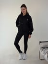 Siyah Yıldız Baskılı Taşlı Sweat SWEATSHİRT - Taksim Butik