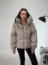 Vizon Cırt Detay Astronot Kapşonlu Şişme Mont KABAN & MONT & CEKET - Taksim Butik