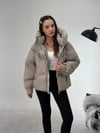 Vizon Cırt Detay Astronot Kapşonlu Şişme Mont KABAN & MONT & CEKET - Taksim Butik