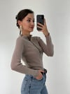 Vizon Çok Düğmeli İtalyan Kesim Basic Triko KAZAK & TRİKO - Taksim Butik