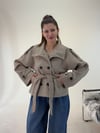 Vizon Melanj Arkası Rüzgarlıklı Kısa Trenç KABAN & MONT & CEKET - Taksim Butik