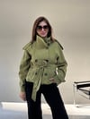 Zeytin Yeşili Kısa Trenç TRENÇKOT - Taksim Butik