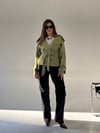 Zeytin Yeşili Kısa Trenç TRENÇKOT - Taksim Butik