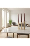 ( MUM 11 ) 3'lü El Yapımı Doğal Ahşap Vazo Şamdan Mumluk 18-14-10 cm Modern Dekoratif İskandinav Masif Mumluk