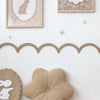 ( PP-19) Bebek & Çocuk Odası Ahşap Dalgalı Bordür 3mm Kabartmalı Şerit Boyanabilir