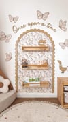 ( PP-9 ) 3mm Kabartmalı Ahşap Bohem Çerçeve Kemer Duvar Çitası 90x150 cm