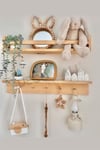 ( Raf-01 ) Ahşap Raf Askılık Ve Kitaplık Rafı-Eğitici Montessori Raf 2 Adet Çocuk Bebek Odası Raf 40 cm x 8 cm